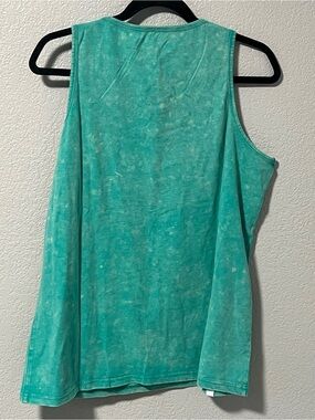 Dutch Bros Teal Tie-Dye Tank Top